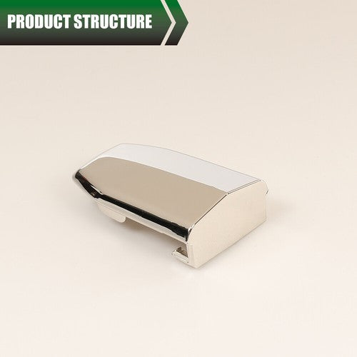 Solid Spare Front Door Handle Lock Cylinder Cover Silver Fit For 2015-2019 Cadillac Escalade