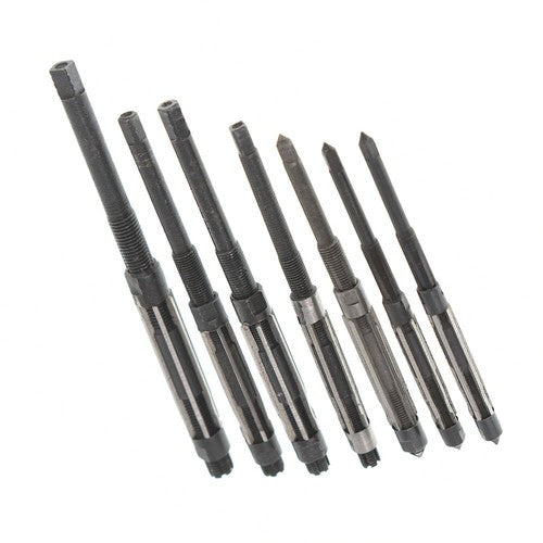 Solid Spare 7Pcs/Set Adjustable Hand Reamers, HV to H3,1/4" to 15/32" High Speed Steel