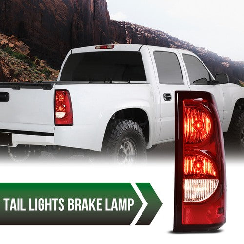 Solid Spare Fit For 03-06 Chevy Silverado Pickup Right Passenger Side Tail Light Brake Lamp