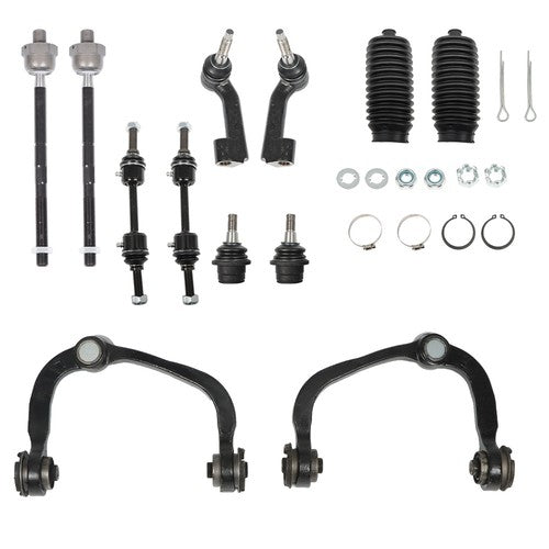 Solid Spare For 09-14 Ford F-150 K80308 12pc Front Upper Control Arm Tierod Sway Bar 4WD