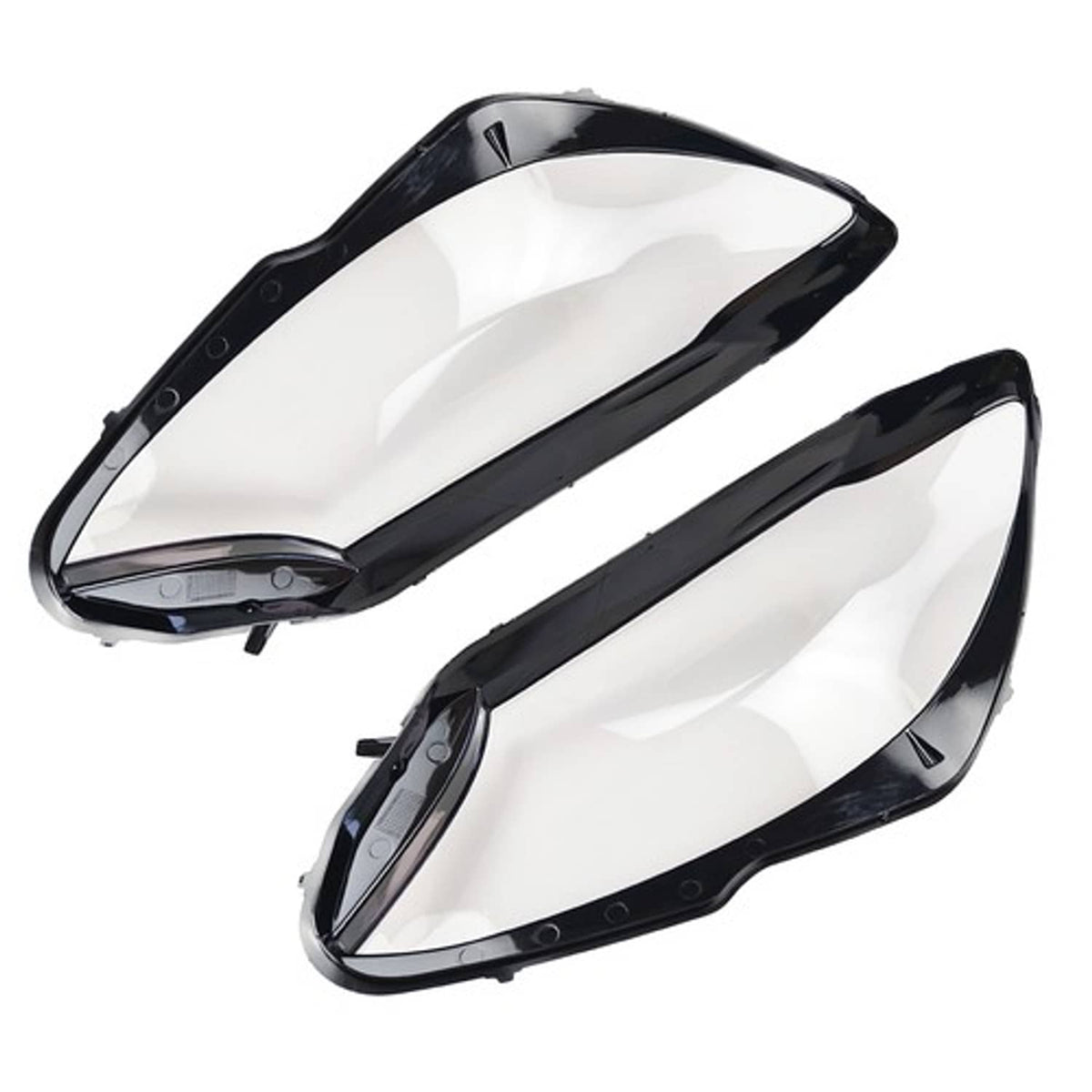 Solid Spare For Mercedes Benz W205 C180 C200 C260L 2014-2017 Pair Front Headlight Lens Cover