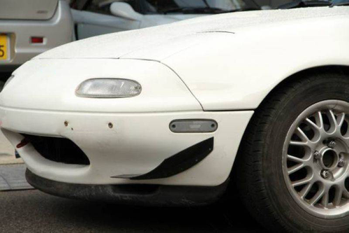 Pair Fit Mazda 3 6 MX-5 Miata Front Bumper Canard Splitter Diffuser Spoiler Lip