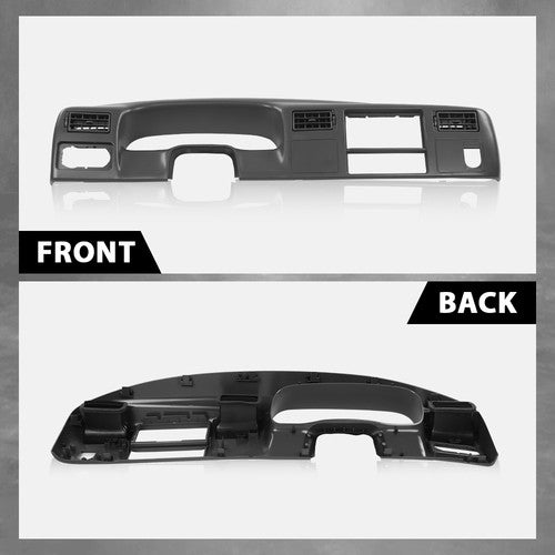 Solid Spare Dash Cluster Radio Bezel Trim Panel Dark Gray Fit For 1999-2004 Ford F250 F350