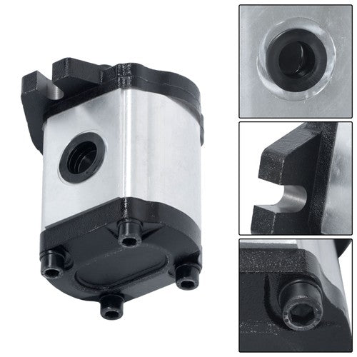 Solid Spare 3-17 GPM Hydraulic Gear Pump 9 Tooth Spline Shaft CW Cast Iron SAE A-2 Bolts