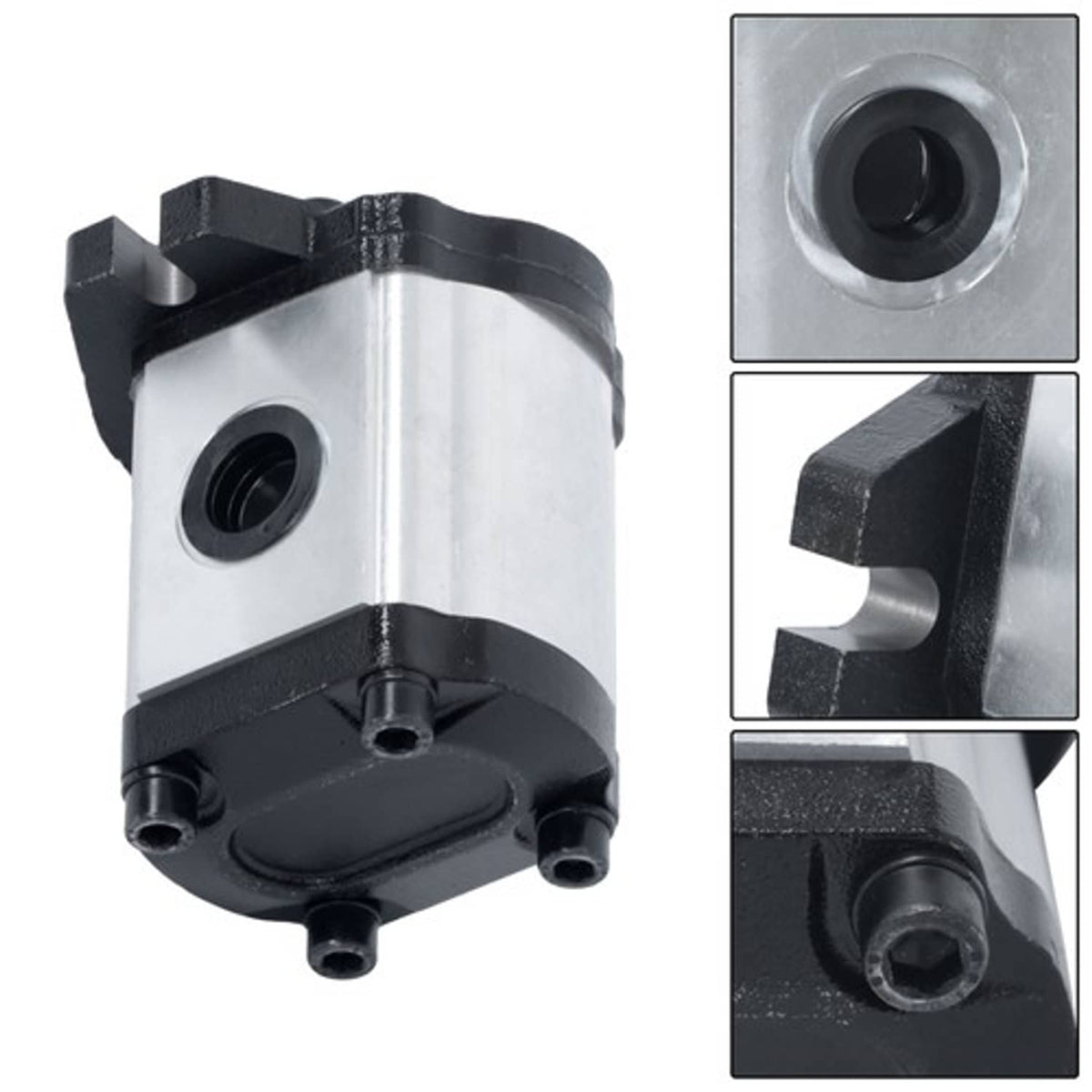 Solid Spare 3-17 GPM Hydraulic Gear Pump 9 Tooth Spline Shaft CW Cast Iron SAE A-2 Bolts