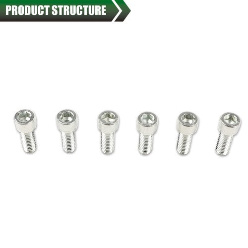 Solid Spare Set Of 12 Chrome Intake Manifold Bolts Fit For 283 327 350 400 Small Block Chevy
