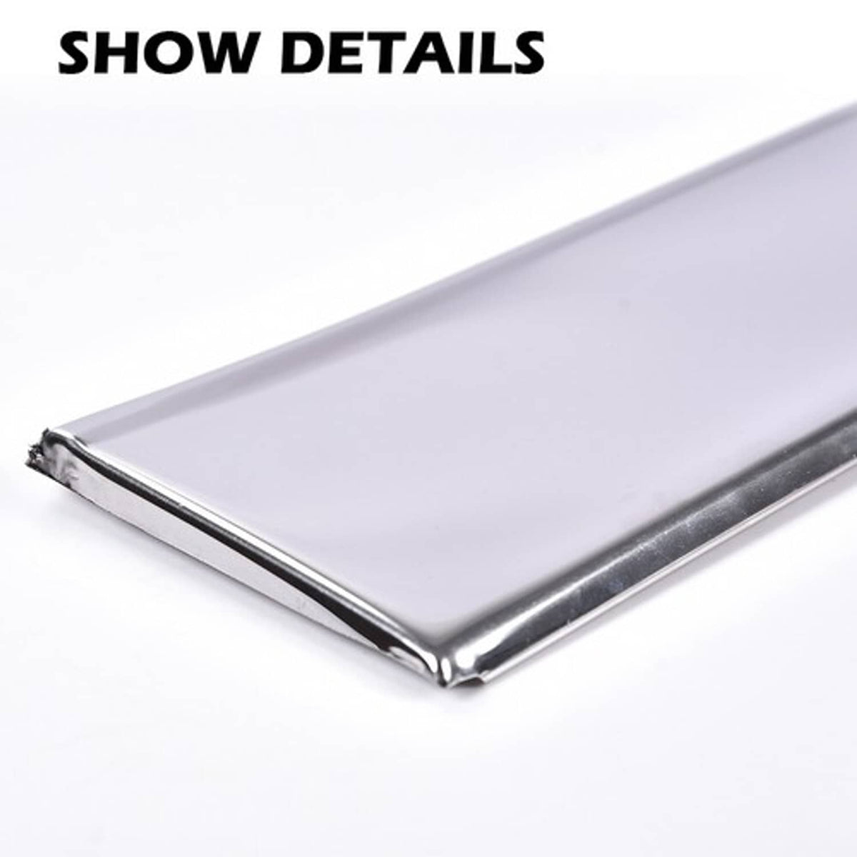 Solid Spare Fit For 81-88 Cutlass Supreme Front Lower Fender Chrome Molding Trim Left&Right
