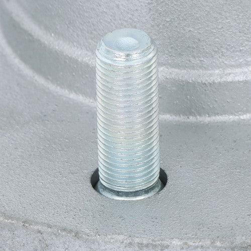 Solid Spare For 5200-6000lbs Spindle w/ Bearings 2 Sets 6 on 5.5" Galvanized Trailer Hub Kit