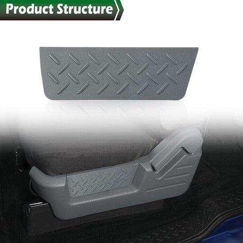 Solid Spare Fit For 2011-2014 Ford F150 Driver Side Front Seat Shield Cover Panel Bezel Gray