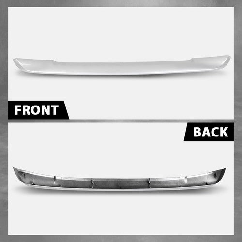Solid Spare Fit For 2016-2018 Toyota RAV4 Front Bumper Lower Spoiler Face Bar Silver Trim