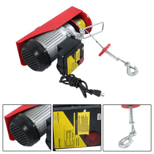 Solid Spare 1320lbs Mini Electric Hoist PA600 & Wireless Remote Control 110V Height 20-40ft