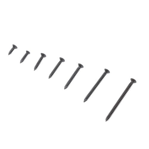 Solid Spare 485Pcs Black Wood Screws Assortment Kit, #6#8#10 round Head,Truss Head,Flat Head
