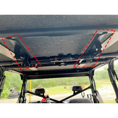 Solid Spare Overhead Roof Gun Rack Carrier Holder For Honda Pioneer Polaris Ranger Can Am