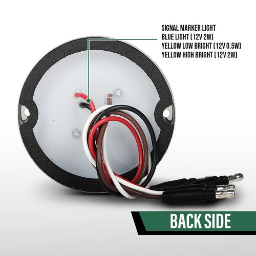 Solid Spare 2pcs LED Watermelon Light Side Marker Turn Signal Light Indicator Light Clear