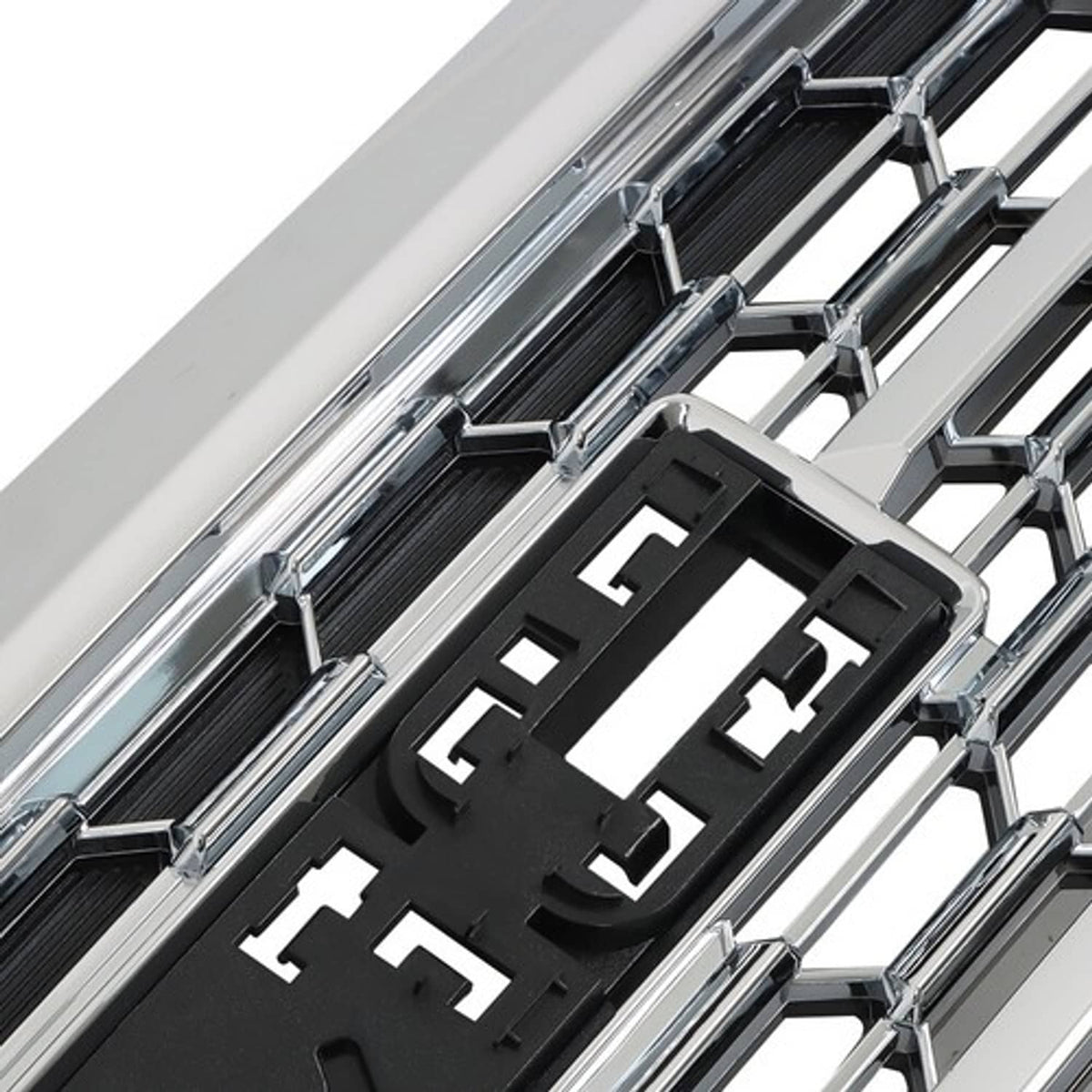 Solid Spare Front Bumper Grille Chrome Without Camera Hole Compatible For GMC Terrain 22-23