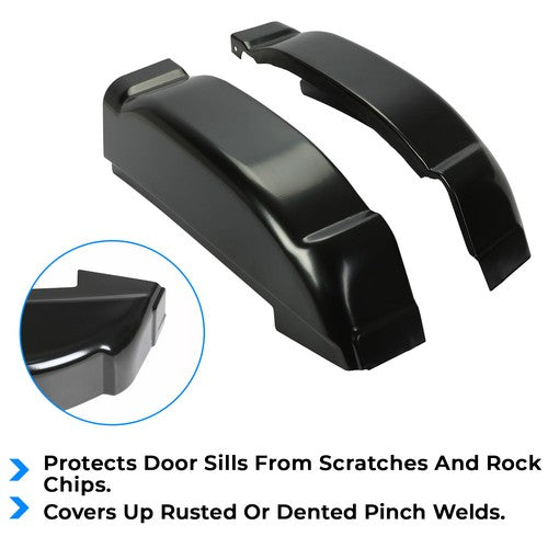 Solid Spare Pair Cab Corners Fit For 2001-2007 Chevrolet Silverado GMC Sierra 4Dr Crew Cab