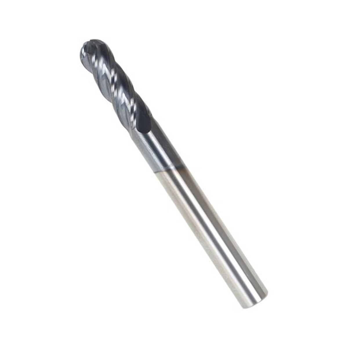Solid Spare 1/4" 4 Flute Ball Nose Carbide End Mill 3/4" LOC 2-1/2" Overall 5PCS