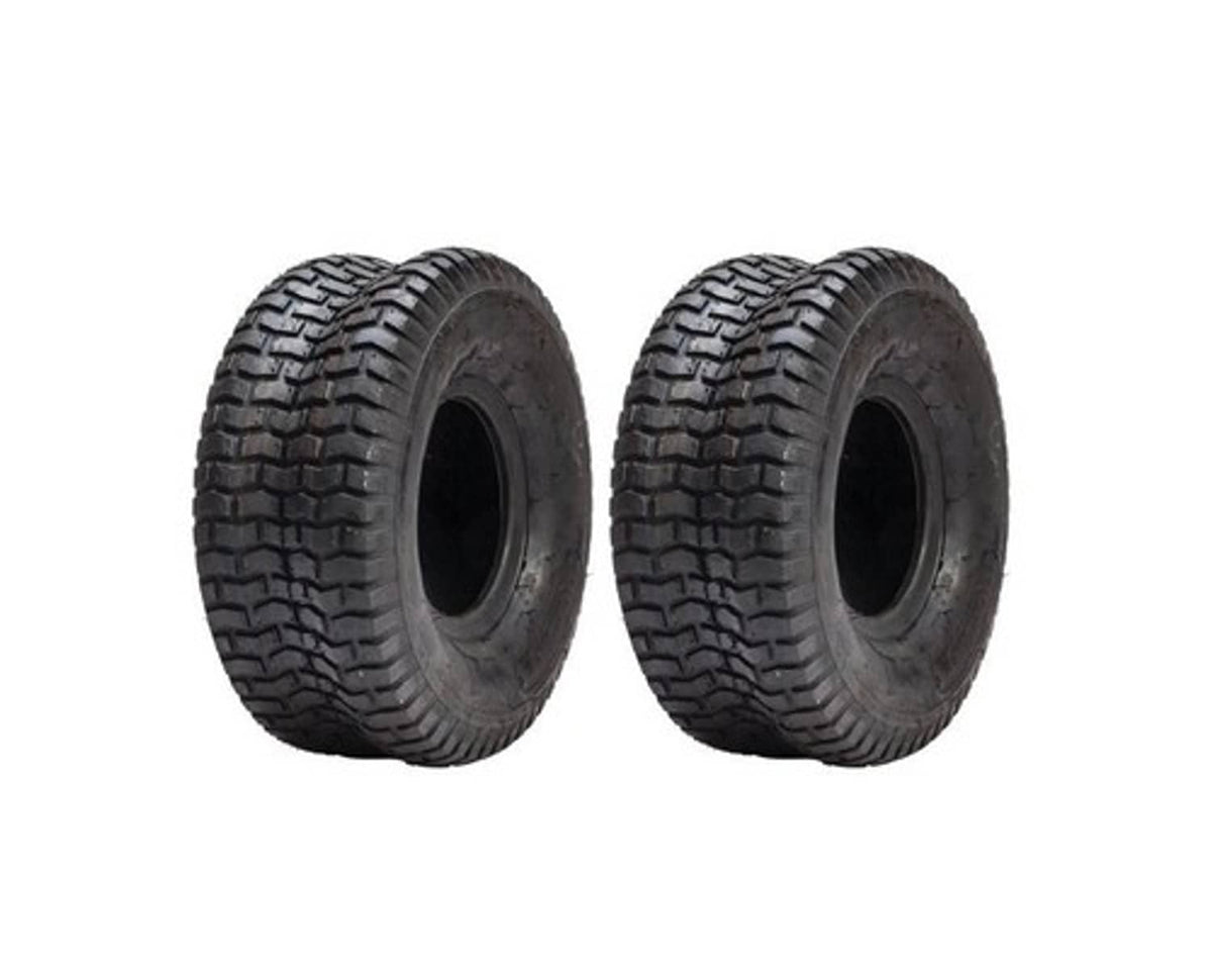 Solid Spare SET OF 2 15X6X6 15X6.00-6 Turf Tires Garden Tractor Lawn Mower Riding Mower