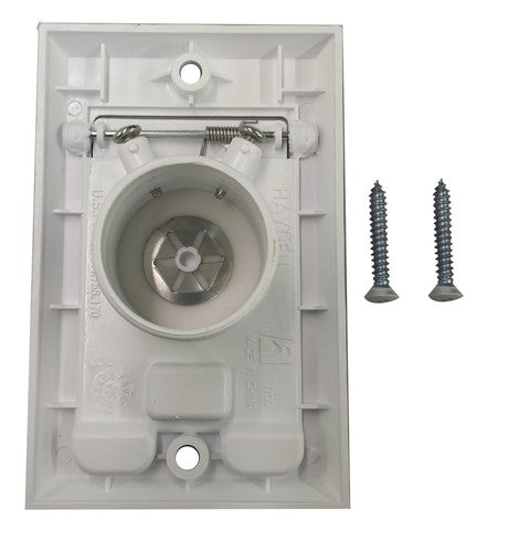 Solid Spare Central Vacuum Square Door Inlet Wall Plate White for Nutone Beam VacuFlow