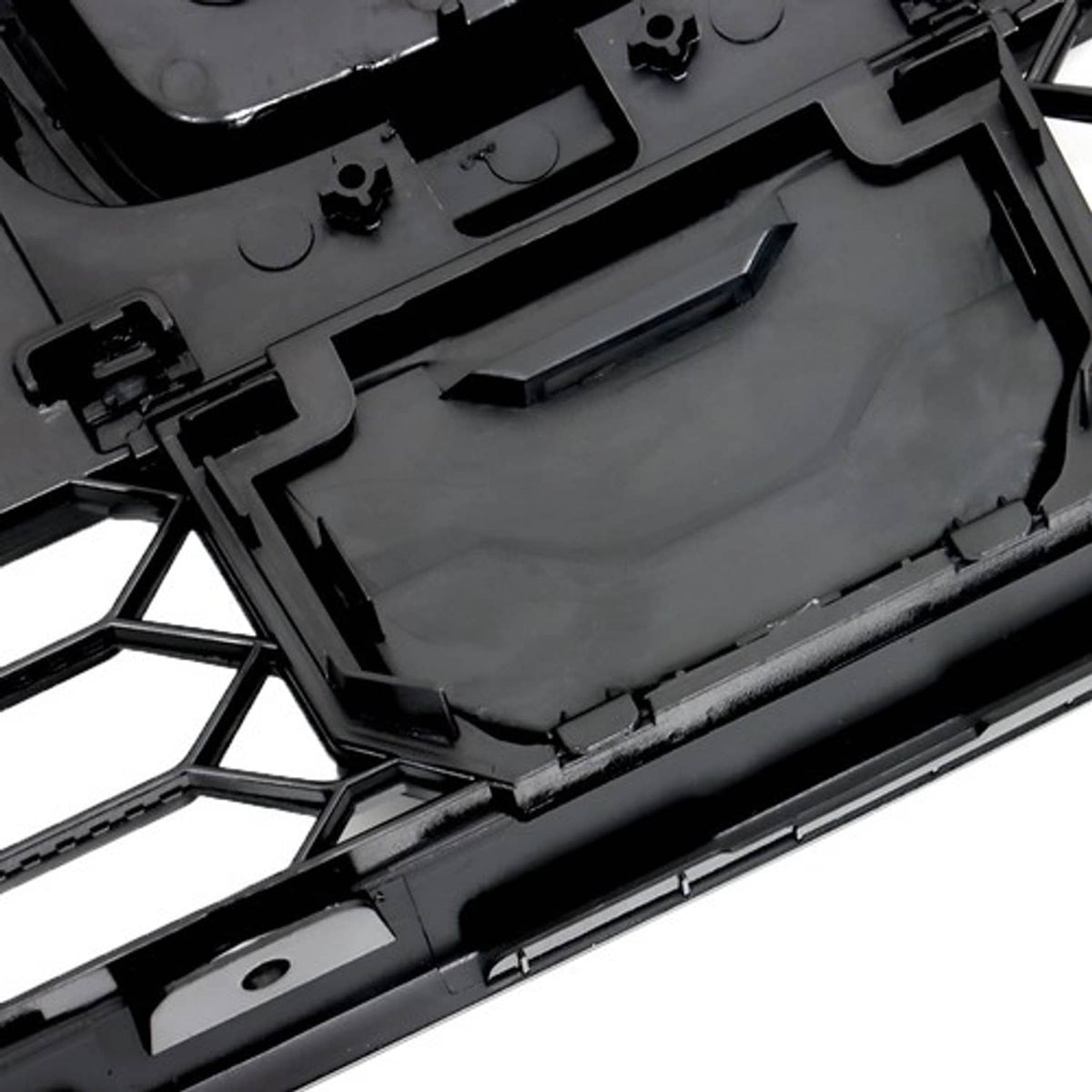 Solid Spare For Honda CR-V 2020 2021 2022 Front Upper Grille and 2pcs Chrome Trim Plastic
