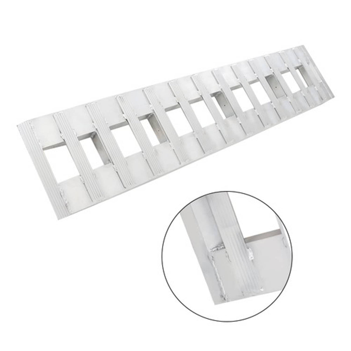 Solid Spare For Car Truck Trailer Auto Hauler Tractor Aluminum 72 × 15 7000 LBS Hook Ramp