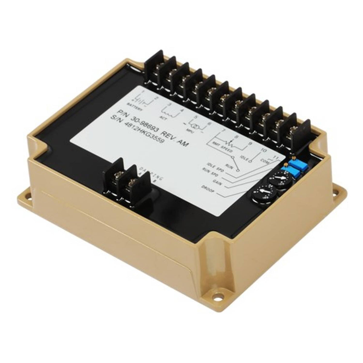 Solid Spare Control Governor 3098693 Speed Controller for Cummins QSK19 CM2350 K105 KTA19