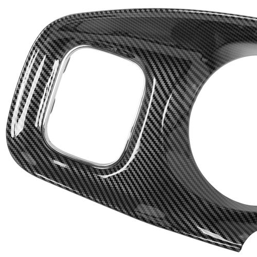 Solid Spare For 2011-2014 DODGE CHARGER INSTRUMENT PANEL RADIO DASH TRIM BEZEL CARBON STYLE