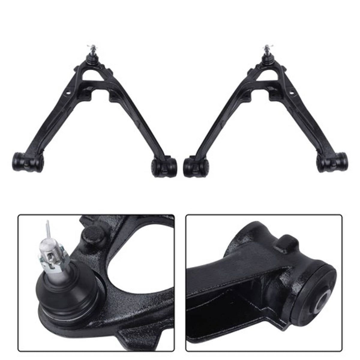 Solid Spare Front Upper Lower Control Arms Wheel Hub 4WD 14pc For GMC Sierra 1500 2007-2013