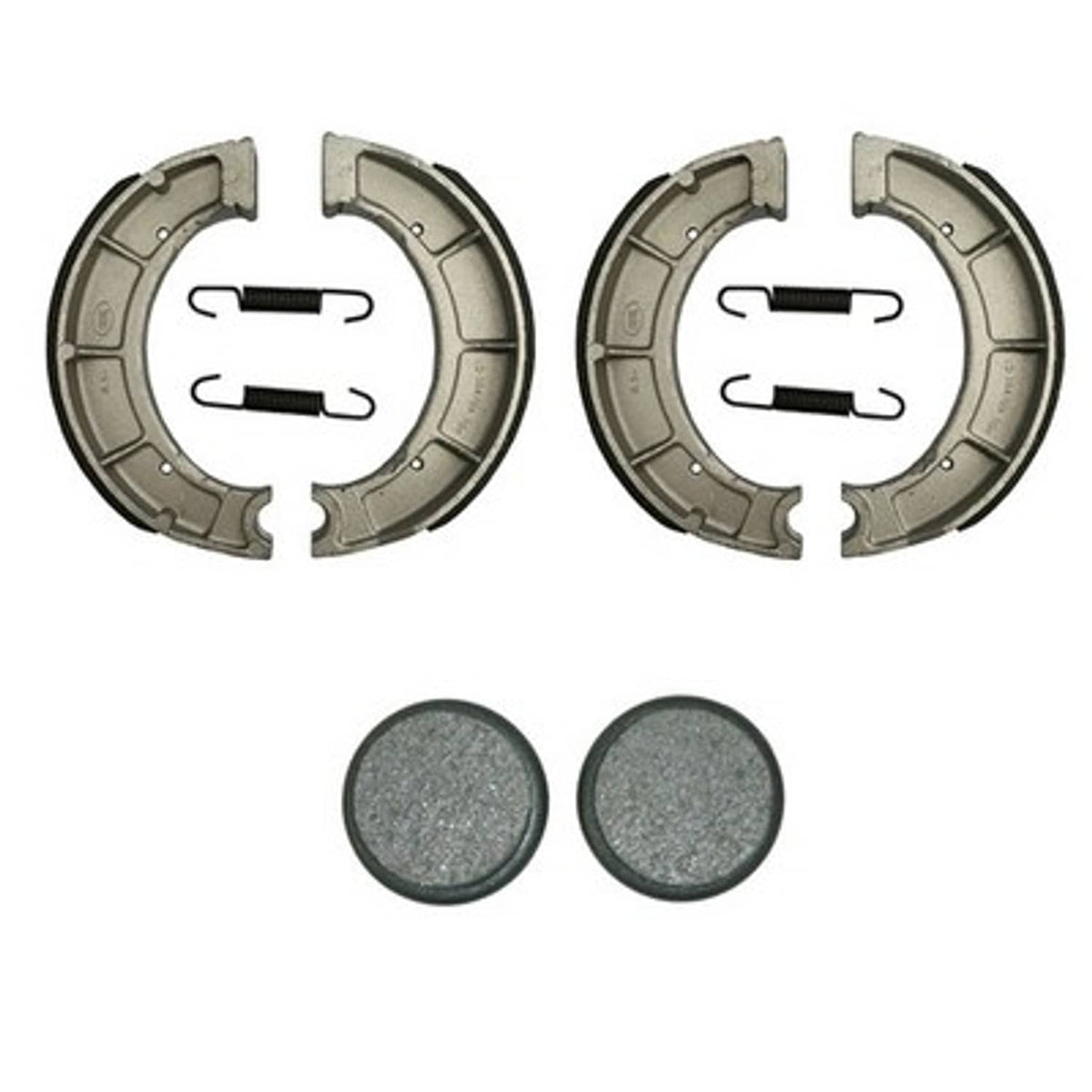 Solid Spare Front Brake Shoes & Rear Brake Pads for Yamaha Moto-4 350 1989-1995 YFM350ER