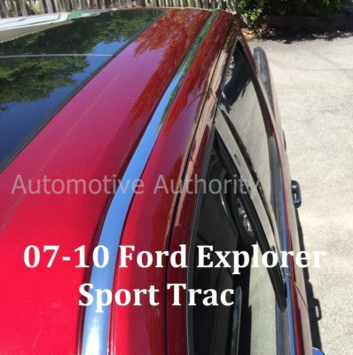 For 2007-2010 FORD EXPLORER SPORT TRAC CHROME ROOF TOP TRIM MOLDING KIT