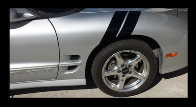 3" Fender Stripe Hash Mark Stripe Decal Kit For Pontiac Firebird Trans AM
