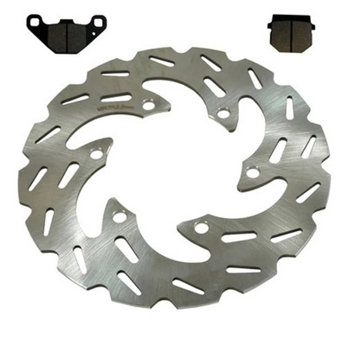 Solid Spare Front Wave Disc Brake Rotor & Brake Pads for Kawasaki KX100 fits 1995-1996