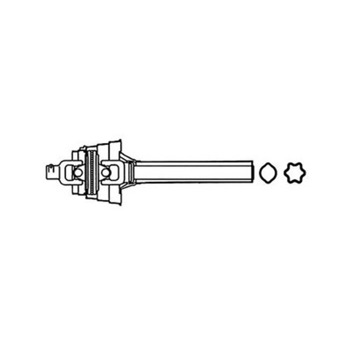 Solid Spare Tractor Half CV Driveline 1 fits Vermeer 604K 604M 605K 605M 111741013 510506356