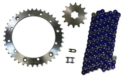 Solid Spare Blue 520x104 Drive Chain & 14/41 Sprockets for Yamaha Banshee 350 1989-2006