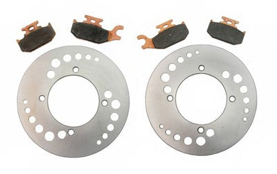 Solid Spare Front Brake Rotors and Pads for Can-Am Renegade 800 R EFI - 2009 2010 2011