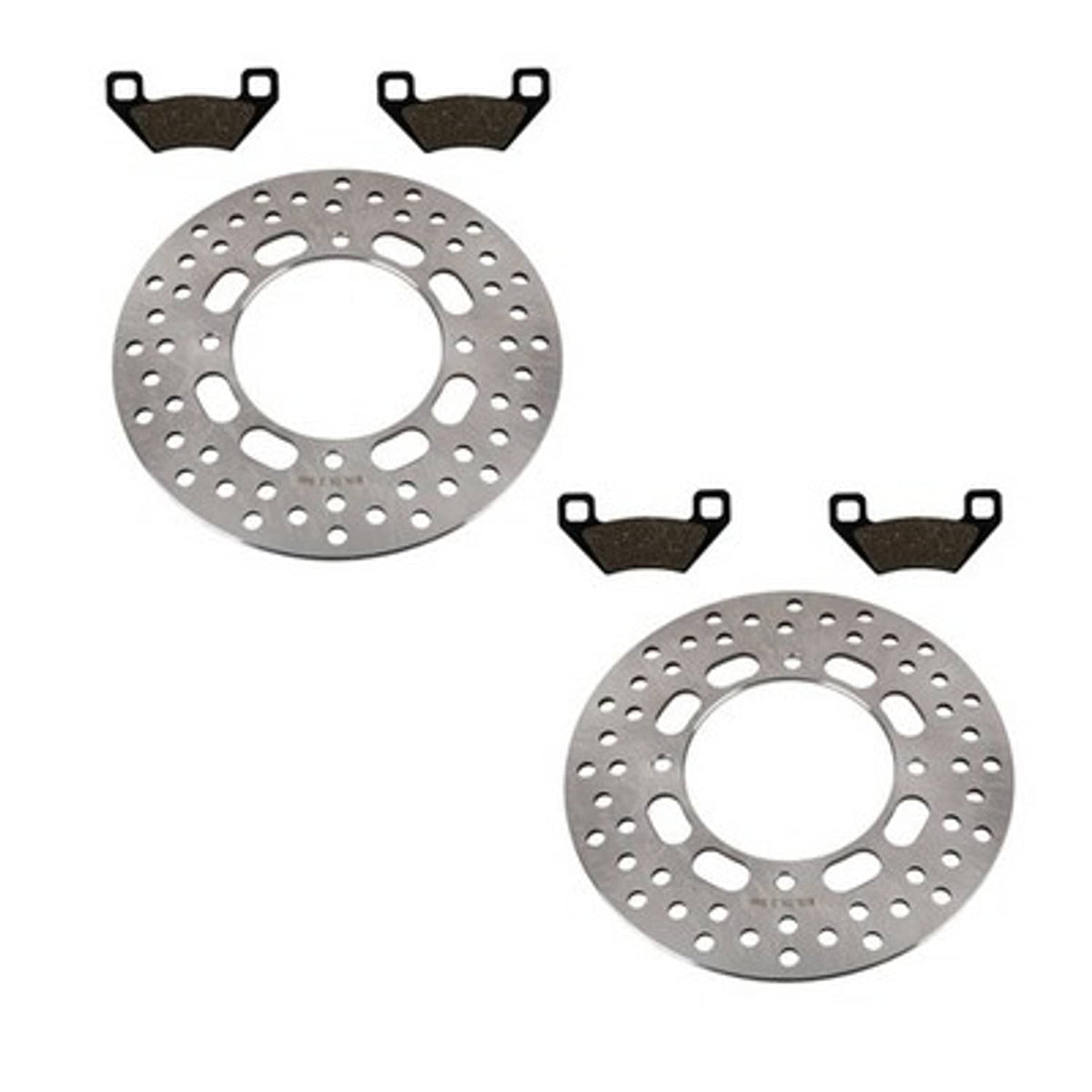 Solid Spare Front Brake Rotors & Semi-Metallic Pads for Arctic Cat 450 Alterra 4x4 2013-2024