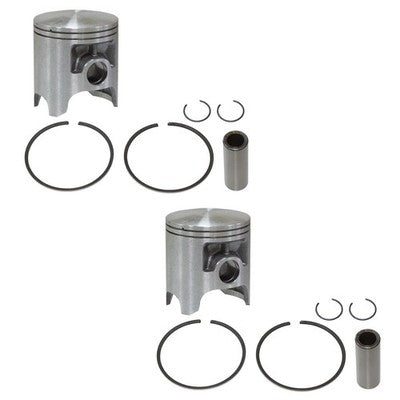 Solid Spare 2 SPI Standard Bore Pistons Kit for Yamaha SS 440 fits 1980-1985 SS440 - 66mm