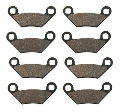 Solid Spare Front & Rear Semi-Metallic Brake Pads for Polaris 2009-2014 Sportsman 550