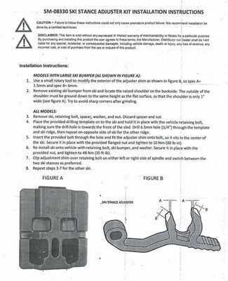 Solid Spare SPI Ski Stance Adjuster Kit for Ski-Doo many 2017-2021 Snowmobiles See List