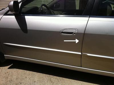 (4) 8" Inch Sections - CLEAR DOOR EDGE GUARD TRIM PROTECTORS - No Door Dings