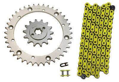 Solid Spare Yellow 520x94 O-Ring Drive Chain & 14/40 Sprockets for Yamaha Blaster 200