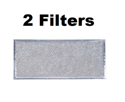 Solid Spare (2) Filters for Whirlpool 6802A Aluminum Nesh Microwave Oven Grease Filter