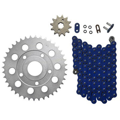 Solid Spare Blue 520x88 O-Ring Drive Chain & 12/40 Sprockets for Honda ATC200X 1983-1985