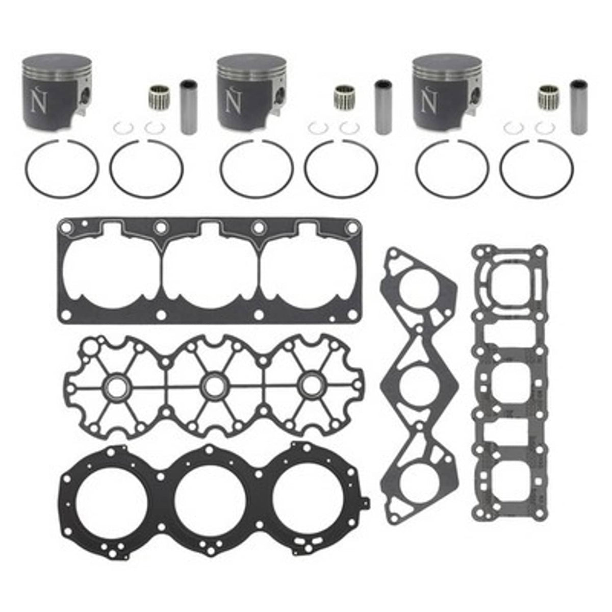 Solid Spare Namura Top End Repair for Yamaha 1996-2004 1200 PWC .020 Over Bore 84.5mm
