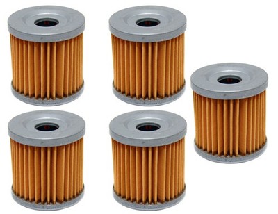 Solid Spare 5 Pack Oil Filters fits Suzuki DR-Z400 DR-Z400S DR-Z400SM & for Kawasaki KLX400R