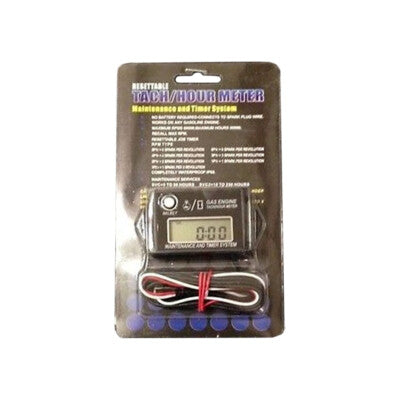 12V Digital RPM Tachometer For 2 Stroke or 4 Stroke Tach Meter w/ Max RPM Recall