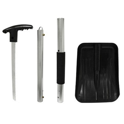 Solid Spare SPI Snow Shovel Snowmobile Off-Trail Powder - Detachable Saw in Handle