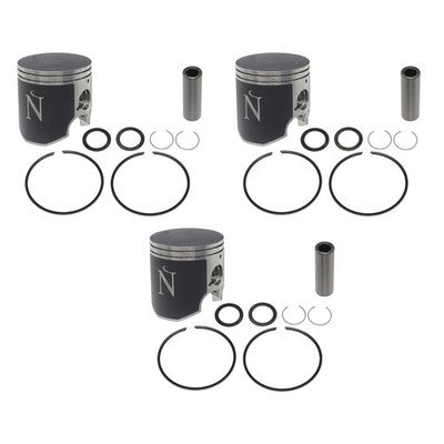 3 Namura .020 Over Bore Piston Kits for Yamaha Many 1999-2005 1200 PWC 80.5mm