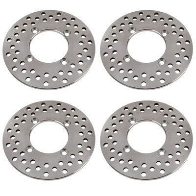 Front AND Rear Disc Brake Rotors for Honda Big Red 700 2009 2010 2011 2012 2013