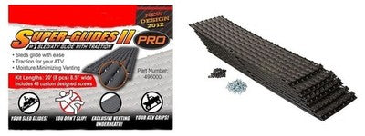 Solid Spare SuperGlides Pro II Snowmobile & ATV Trailer Guides Glides 8 Pieces w/ Hardware